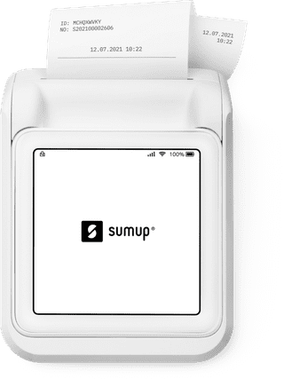 SumUp Solo 4G Portable Card Reader + Charging Dock with Printer