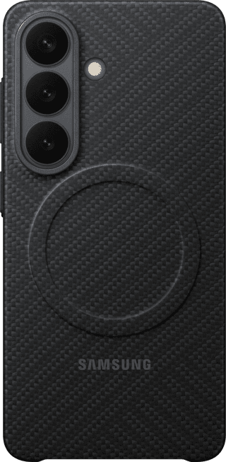 Samsung Galaxy S26 Carbon Back Cover met Magneet Zwart