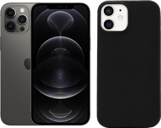 Refurbished iPhone 12 Pro Max 128GB Grafiet (Zo goed als nieuw) + BlueBuilt Back Cover