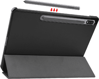 Just in Case Smart Tri-Fold Samsung Galaxy Tab S9/S9 FE/S10 FE/S10 Lite Book Case Zwart