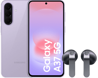 Samsung Galaxy A37 256GB Roze 5G + Samsung Galaxy Buds4 Zwart
