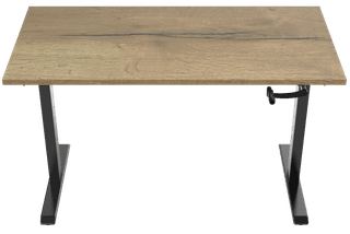 Euroseats Handslinger Zit Sta Bureau 140 x 80 Zwart/Eiken
