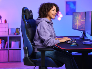 Trust GXT 714 Ruya Gaming Stoel Blauw