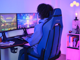 Trust GXT 714 Ruya Gaming Stoel Blauw
