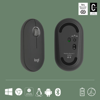 Logitech Pebble Mouse 2 M350s Graphite