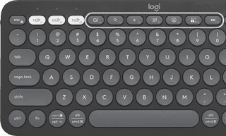 Logitech Pebble Keyboard 2 - K380s Graphite Qwerty