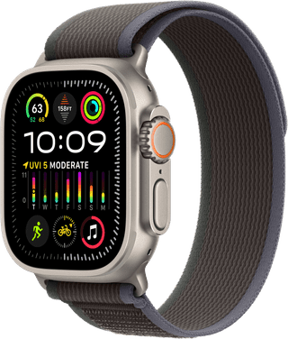 Apple Watch Ultra 2 4G 49mm Trail Watch Strap Black/Blue S/M