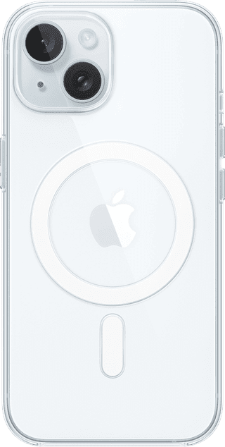 Apple iPhone 15 Back Cover met MagSafe Transparant