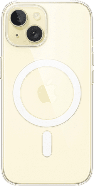 Apple iPhone 15 Back Cover met MagSafe Transparant