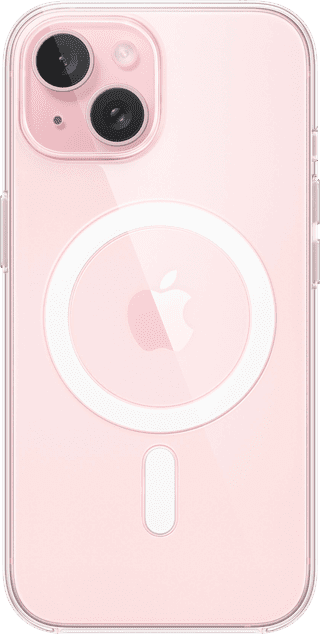 Apple iPhone 15 Back Cover met MagSafe Transparant
