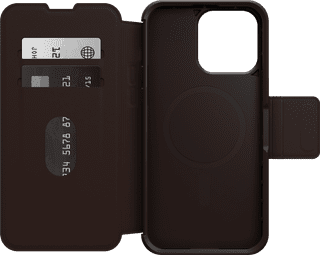 Otterbox Strada Apple iPhone 15 Pro Max Book Case Cruir Brun avec MagSafe