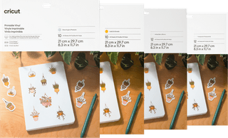 Cricut Printbaar Vinyl Meerkleurig A4 44 vellen