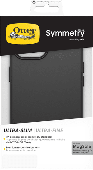 OtterBox Symmetry Apple iPhone 15 Back Cover Zwart Met MagSafe