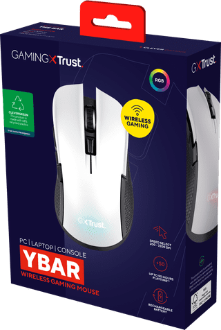 Trust GXT 923W Ybar Wireless Gaming Mouse White