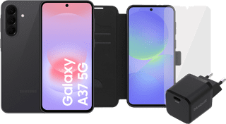 Samsung Galaxy A37 128GB Zwart 5G + Compleet Accessoirepakket