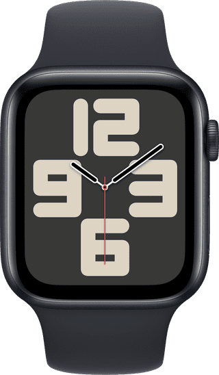 Apple Watch SE (2022) 4G 44mm Midnight Aluminium Sportband M/L