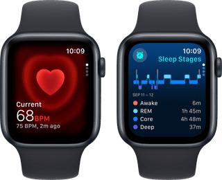 Apple Watch SE (2022) 4G 44mm Midnight Aluminium Sportband M/L