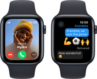 Apple Watch SE (2022) 4G 44mm Midnight Aluminium Sportband M/L