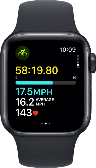 Apple Watch SE (2022) 4G 40mm Midnight Aluminium Sportband S/M