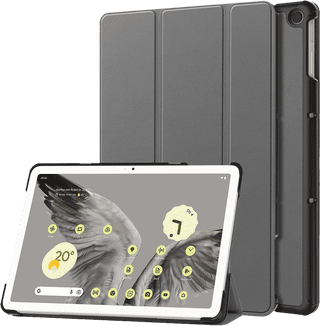 Just in Case Smart Tri-Fold Google Pixel Tablet Book Case Grijs