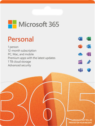 Microsoft Office 365 Personal 1-year Subscription EN