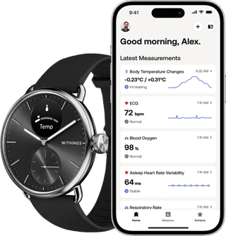 Withings Scanwatch 2 Zwart 38 mm