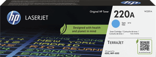 HP 220A LaserJet Toner Cartridge Cyan