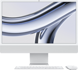 Apple iMac 24 inches (2023) M3 (8-core CPU/10-core) GPU 16GB/512GB Silver QWERTY