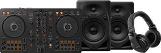 Pioneer DJ DDJ-FLX4 + Pioneer DJ HDJ-X5 Zwart + Pioneer DJ DM-50D-BT Zwart