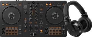 Pioneer DJ DDJ-FLX4 + Pioneer DJ HDJ-X7 Zwart