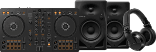 Pioneer DJ DDJ-FLX4 + Pioneer DJ HDJ-X7 Zwart + Pioneer DJ DM-40D Zwart