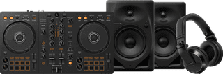 Pioneer DJ DDJ-FLX4 + Pioneer DJ HDJ-X7 Zwart + Pioneer DJ DM-50D Zwart