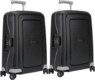 Samsonite S'Cure Spinner 55cm Duo Pack Black