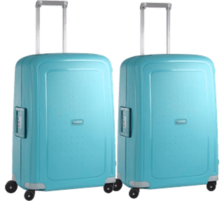 Samsonite S'Cure Spinner 69cm Duo Pack Aqua Blue