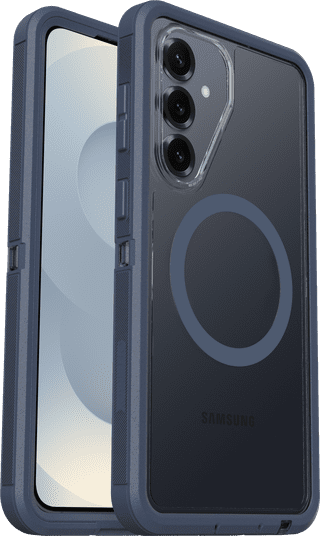 OtterBox Defender Samsung Galaxy S26 Plus Back Cover met Magneet Transparant Blauwe Rand