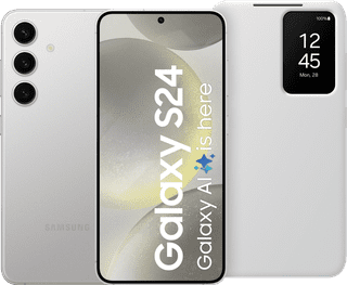 Samsung Galaxy S24 256GB Grijs 5G + Smart View Book Case Wit