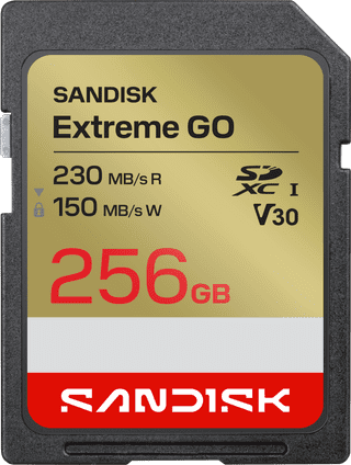 SANDISK Extreme GO SDXC 256GB 240MB/s