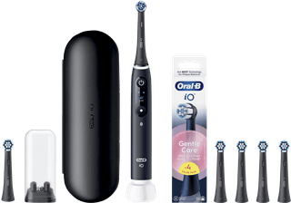 Oral-B iO 6N Zwart + 4 opzetborstels voor gevoelig tandvlees