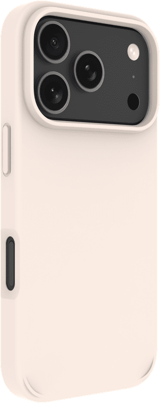 BlueBuilt MagSafe Case iPhone 18 Pro Beige + Card Holder Leather Black