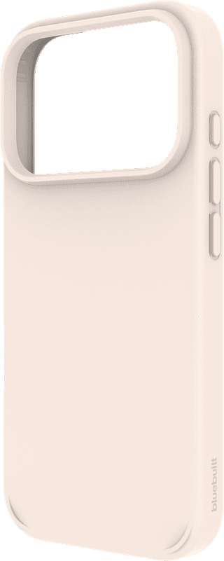 BlueBuilt MagSafe Case iPhone 18 Pro Beige + Card Holder Leather Black