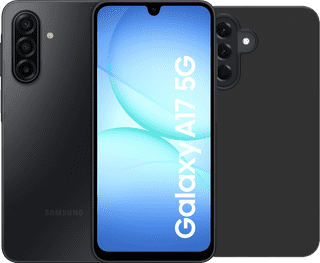 Samsung Galaxy A17 128GB Zwart 5G + BlueBuilt Back Cover Zwart