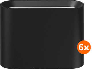 Philips Hue Dymera Wall Lamp - White and Color - Black 6-pack