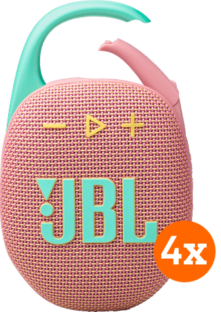 JBL Clip 5 Roze 4-pack