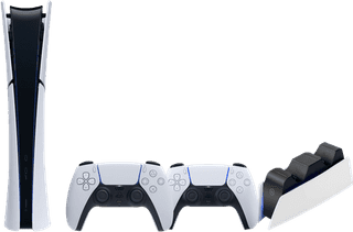 PlayStation 5 Slim Digital Edition + Extra Controller Wit + BlueBuilt oplaadstation
