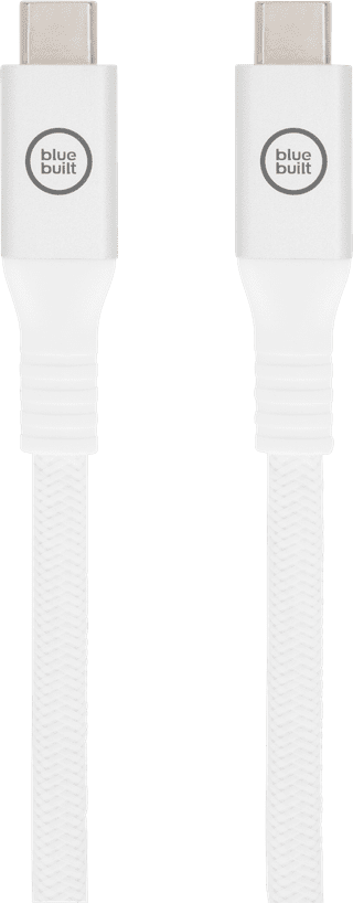 BlueBuilt USB-C to USB-C cable 240W 2m Nylon White