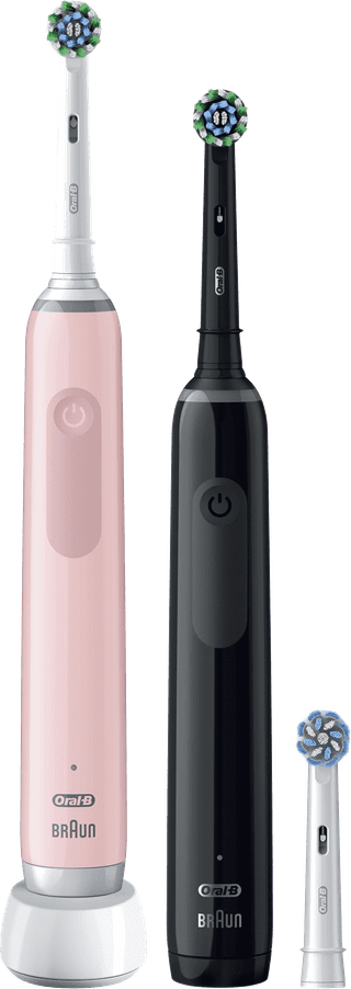 Oral-B Pro Series 3 Black and Pink Duo Pack