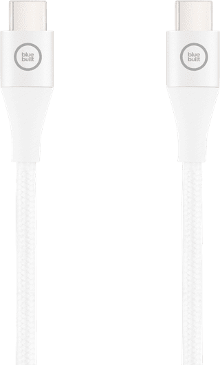 BlueBuilt USB-C to USB-C Cable 3m Nylon White