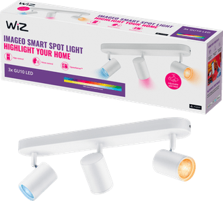 WiZ 3 spots Imageo wit - Gekleurd en Wit licht - GU10
