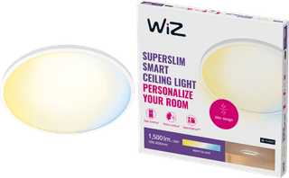 WiZ Plafonnier Superslim - Toutes les Nuances de Lumière Blanche - Blanc