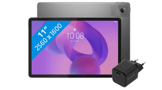 Lenovo Idea Tab 11 inch 128GB Wifi Grijs met Stylus + BlueBuilt Oplader